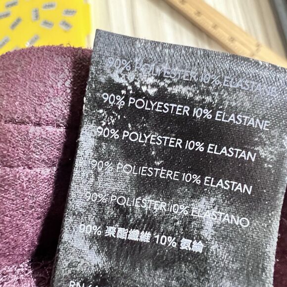 Free People Leggings Womens Size Medium Burgundy Wine Inseam 25 in - Picture 9 of 9